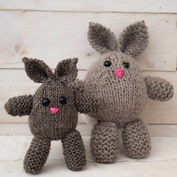 Flat Knit Plush Bunny