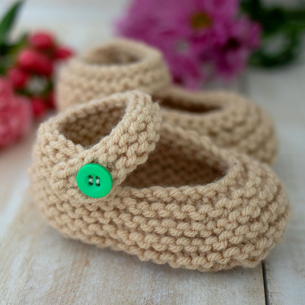 Maryjane Baby Booties Knitting Pattern