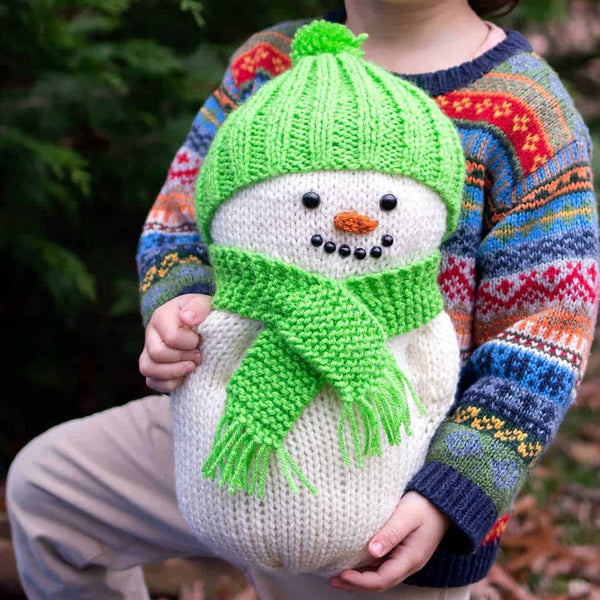 Plush Snowman Knitting Pattern