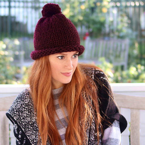 1 Hour Women & Mens Hat Knitting Pattern