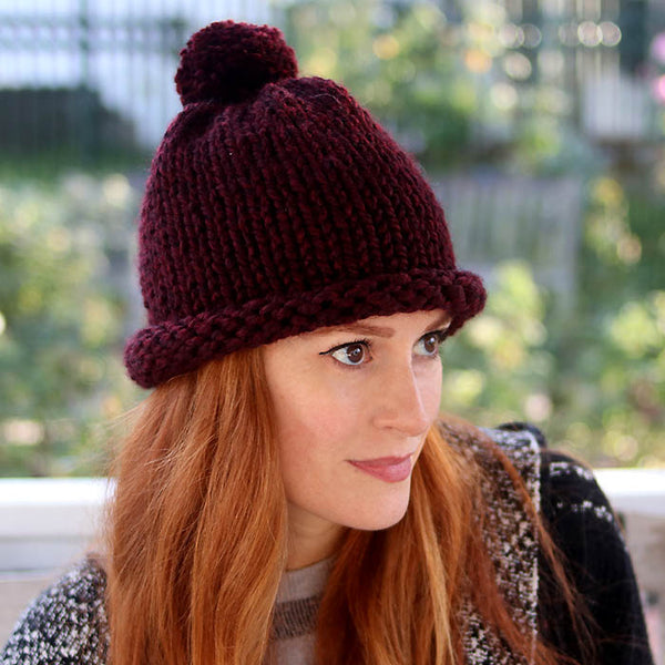 1 Hour Women & Mens Hat Knitting Pattern