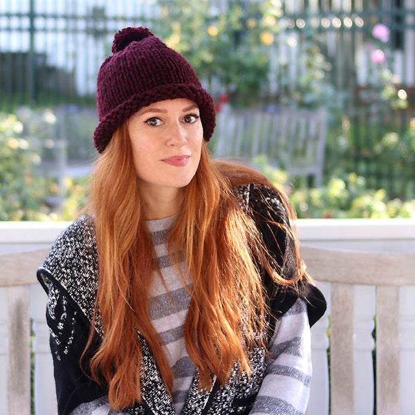 1 Hour Women & Mens Hat Knitting Pattern