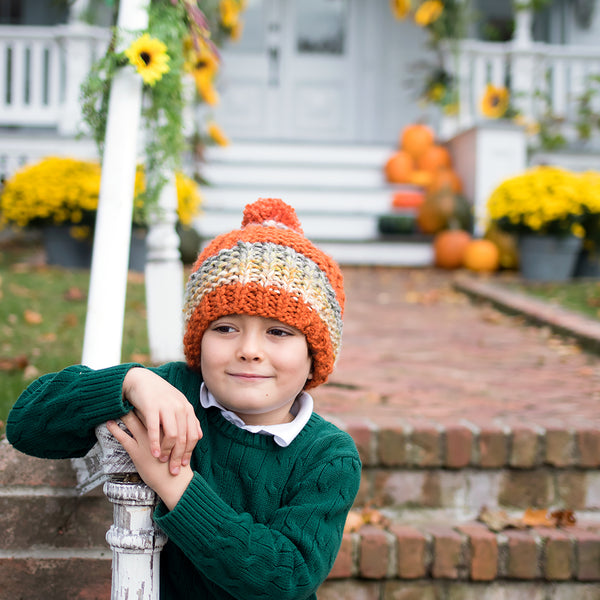 Kid's Beginner Flat Knit Hat