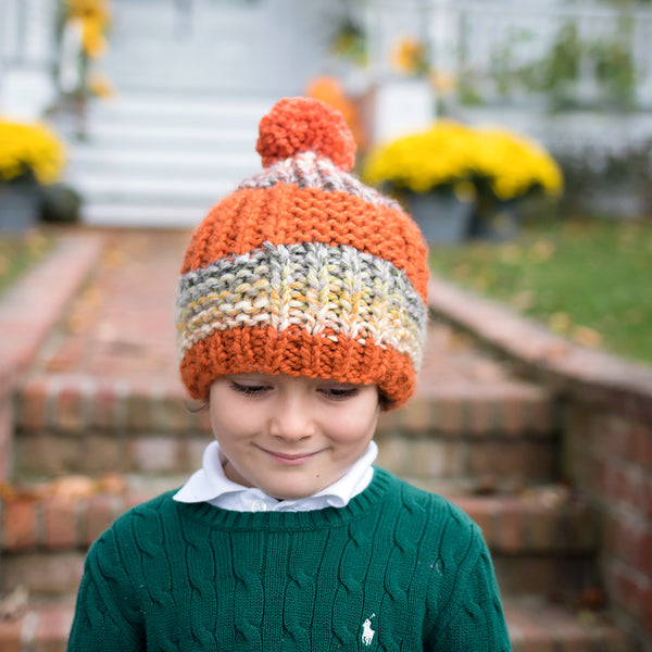 Kid's Beginner Flat Knit Hat
