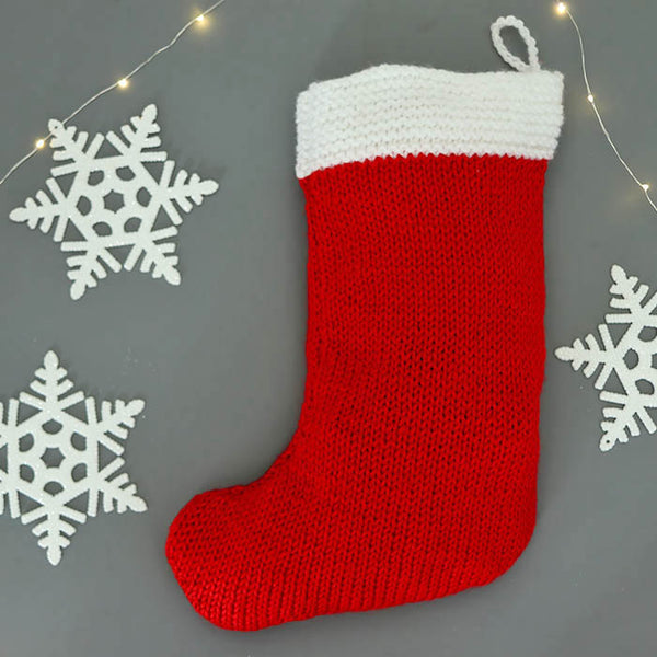 Flat Knit Stocking Knitting Pattern