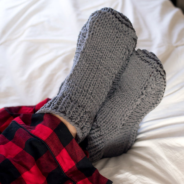 Flat Knit Men's Slippers