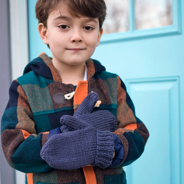 Flat Knit Kid's Mittens