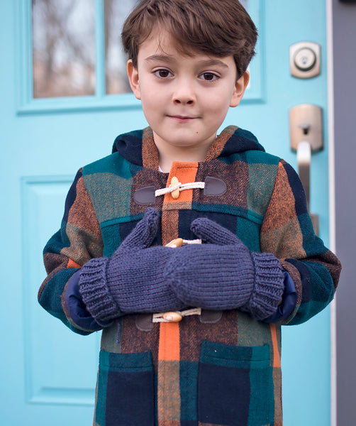 Flat Knit Kid's Mittens
