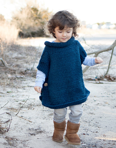 Kid's Poncho Knitting Pattern