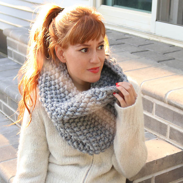 Seed Stitch Cowl Knitting Pattern