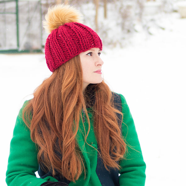 Thick & Quick Beanie Knitting Pattern