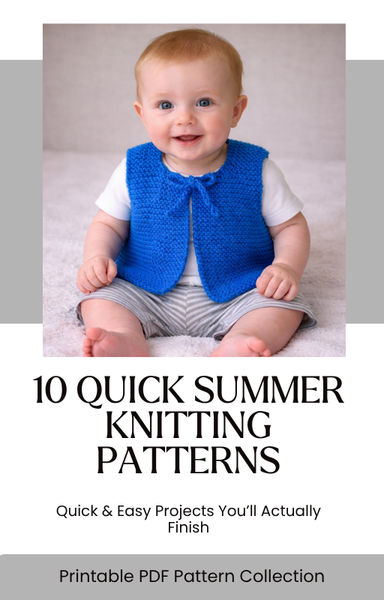 10 Quick Knitting Patterns Bundle $39 Value