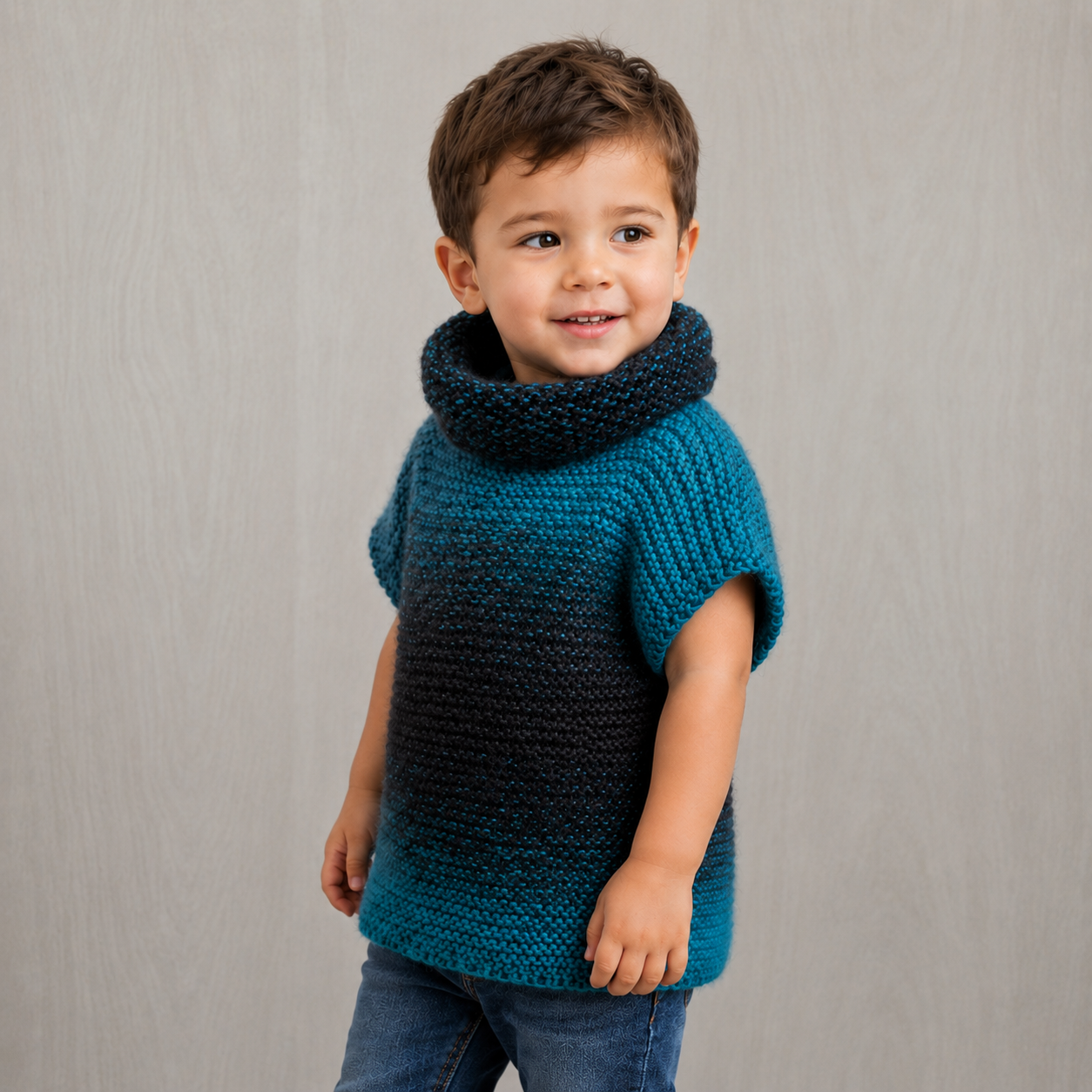 Super Easy 3 Square Child’s Sweater Knitting Pattern