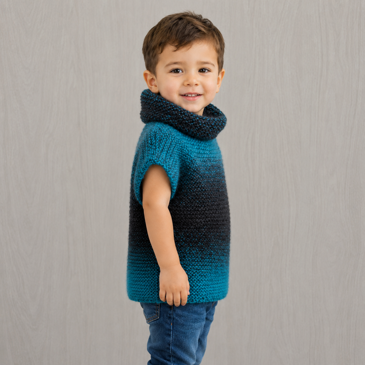 Super Easy 3 Square Child’s Sweater Knitting Pattern