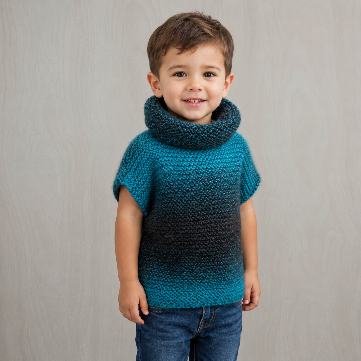 Super Easy 3 Square Child’s Sweater Knitting Pattern