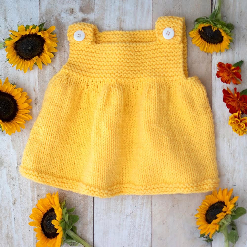 Easy Baby Dress Knitting Pattern