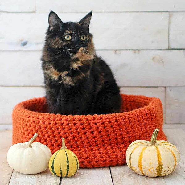 Easy Cat Bed Crochet Pattern