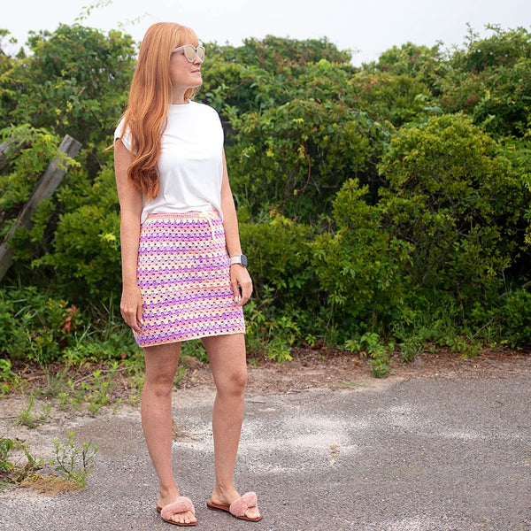 Easy Granny Stripe Skirt Crochet Pattern