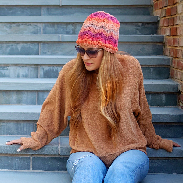 Wave Hat Knitting Pattern