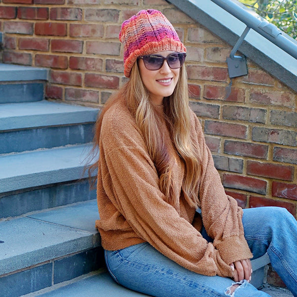 Wave Hat Knitting Pattern