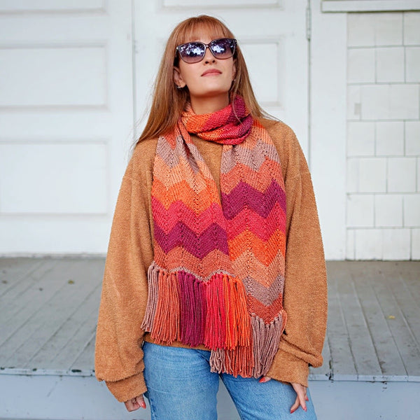 Amber Waves Scarf Knitting Pattern