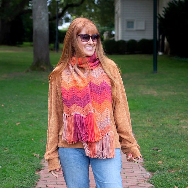 Amber Waves Scarf Knitting Pattern