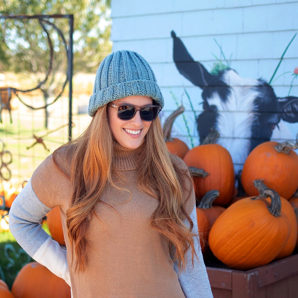 Bulky Ribbed Hat Knitting Pattern