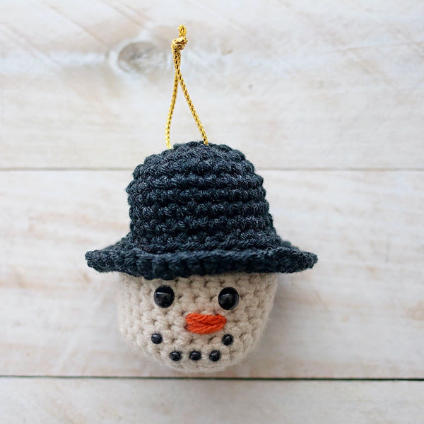 Snowman Ornament Crochet Pattern