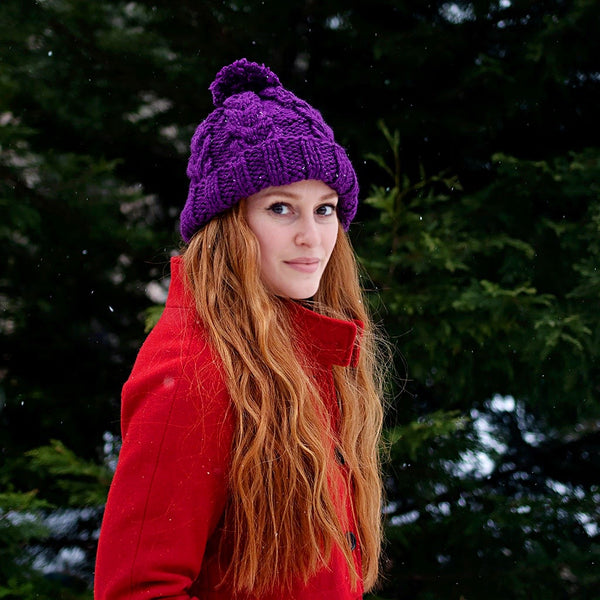 Chunky Cable Knit Hat