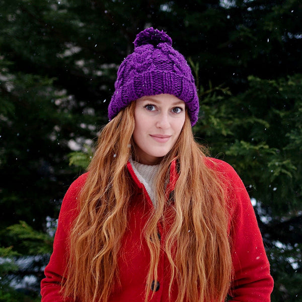 Chunky Cable Knit Hat