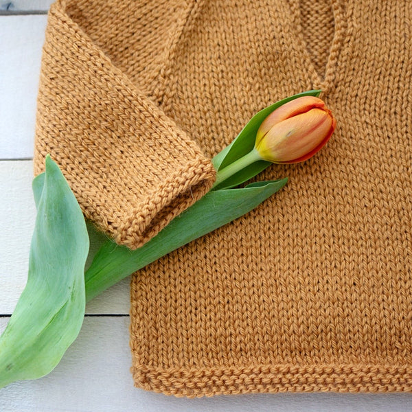 Easy Baby Pullover Sweater Knitting Pattern