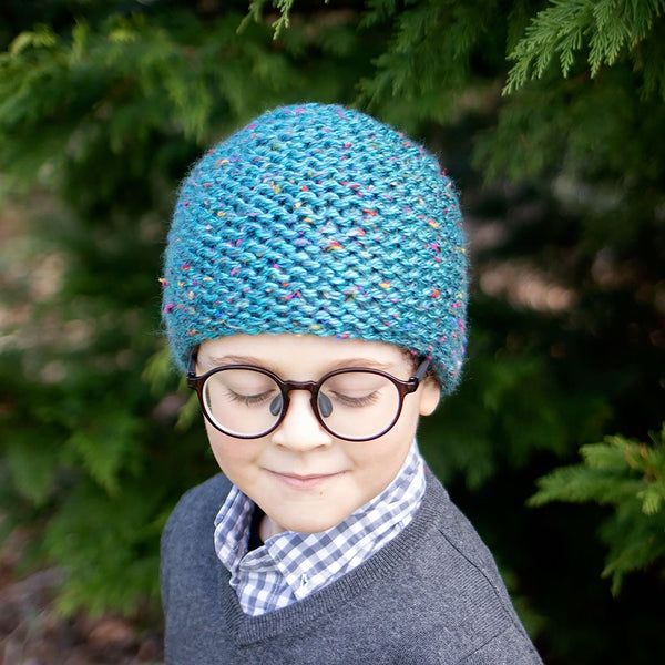 Kids Garter Stitch Hat Knitting Pattern
