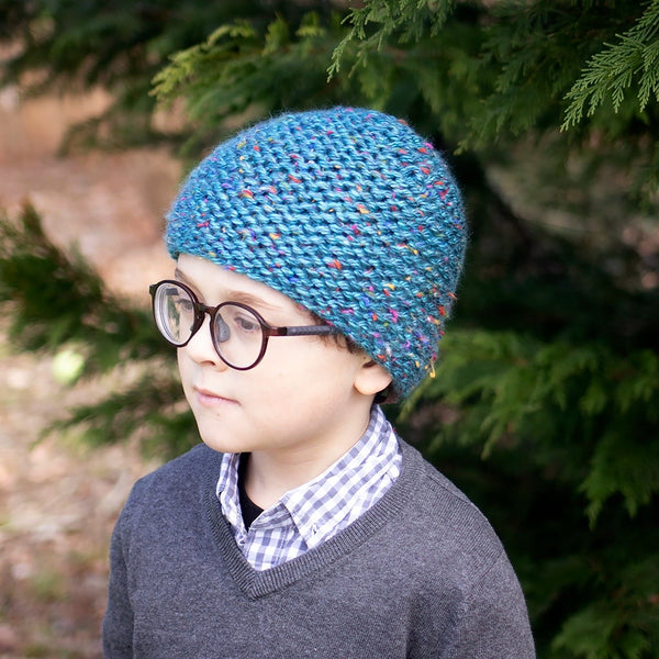 Kids Garter Stitch Hat Knitting Pattern