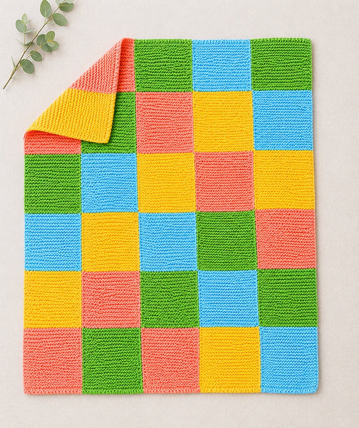 Easy Garter Stitch Baby Blanket Knitting Pattern