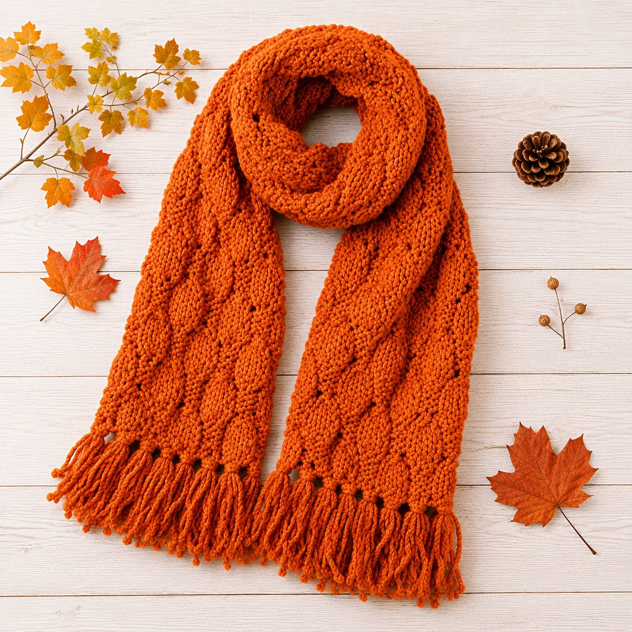 Easy Super Bulky Scarf Knitting Pattern