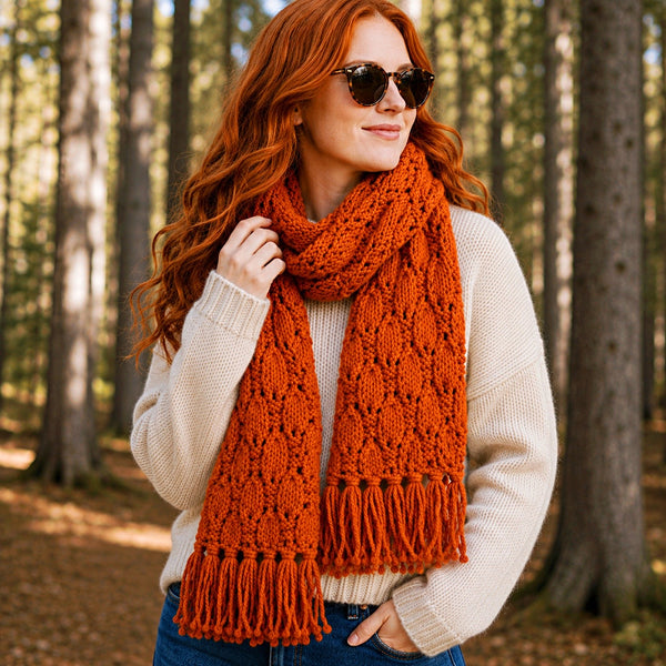 Easy Super Bulky Scarf Knitting Pattern