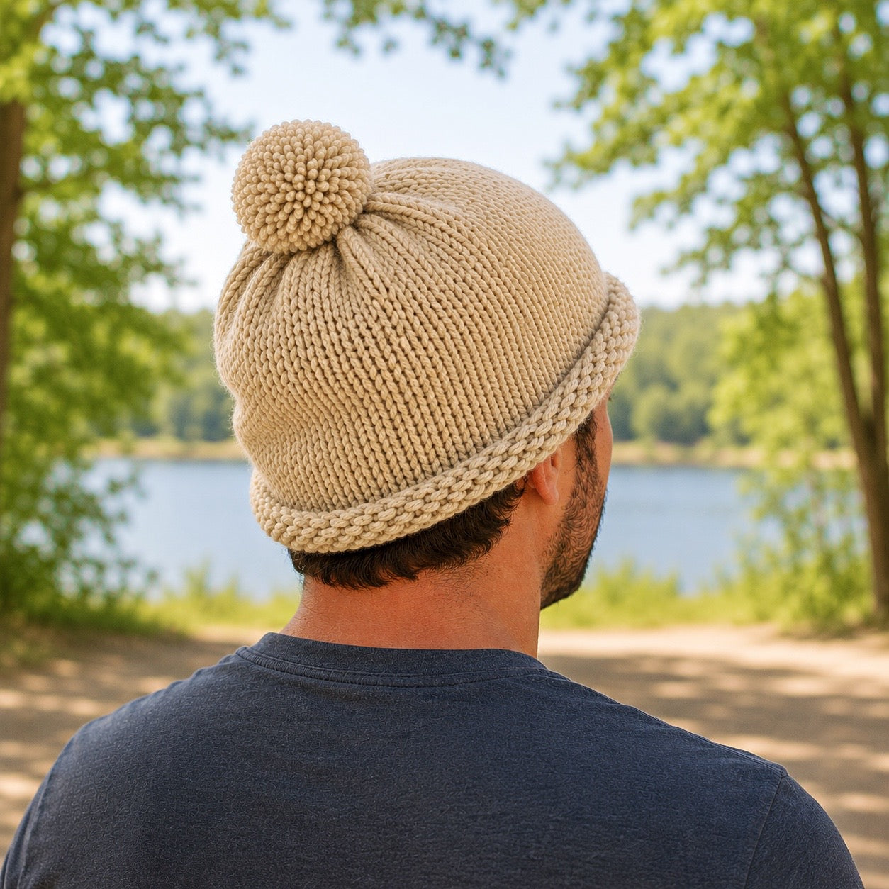 1 Hour Men's Hat Knitting Pattern