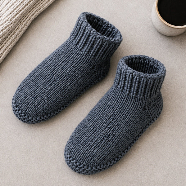 Flat Knit Men's Slippers