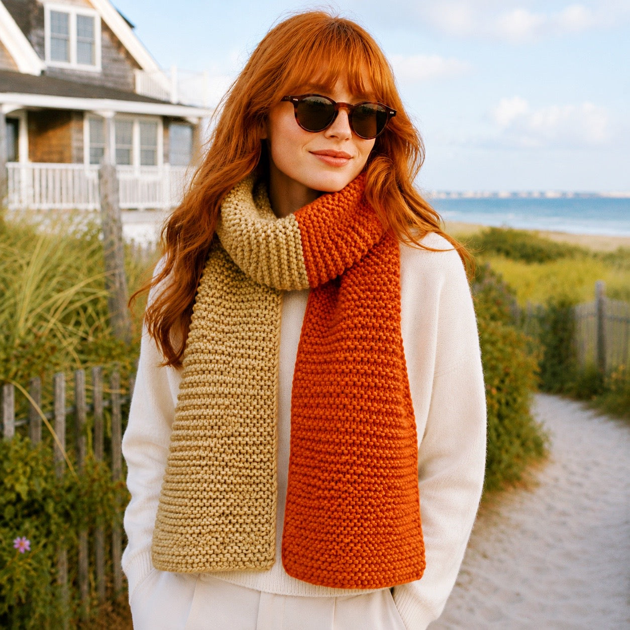Easiest Garter Stitch Scarf Knitting Pattern