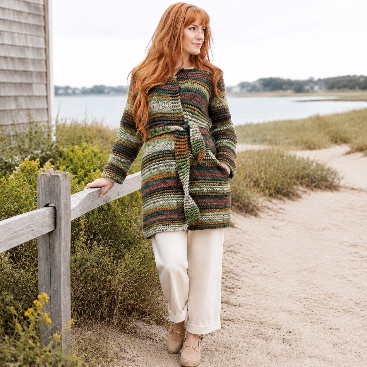 Textured Cardigan Knitting Pattern (