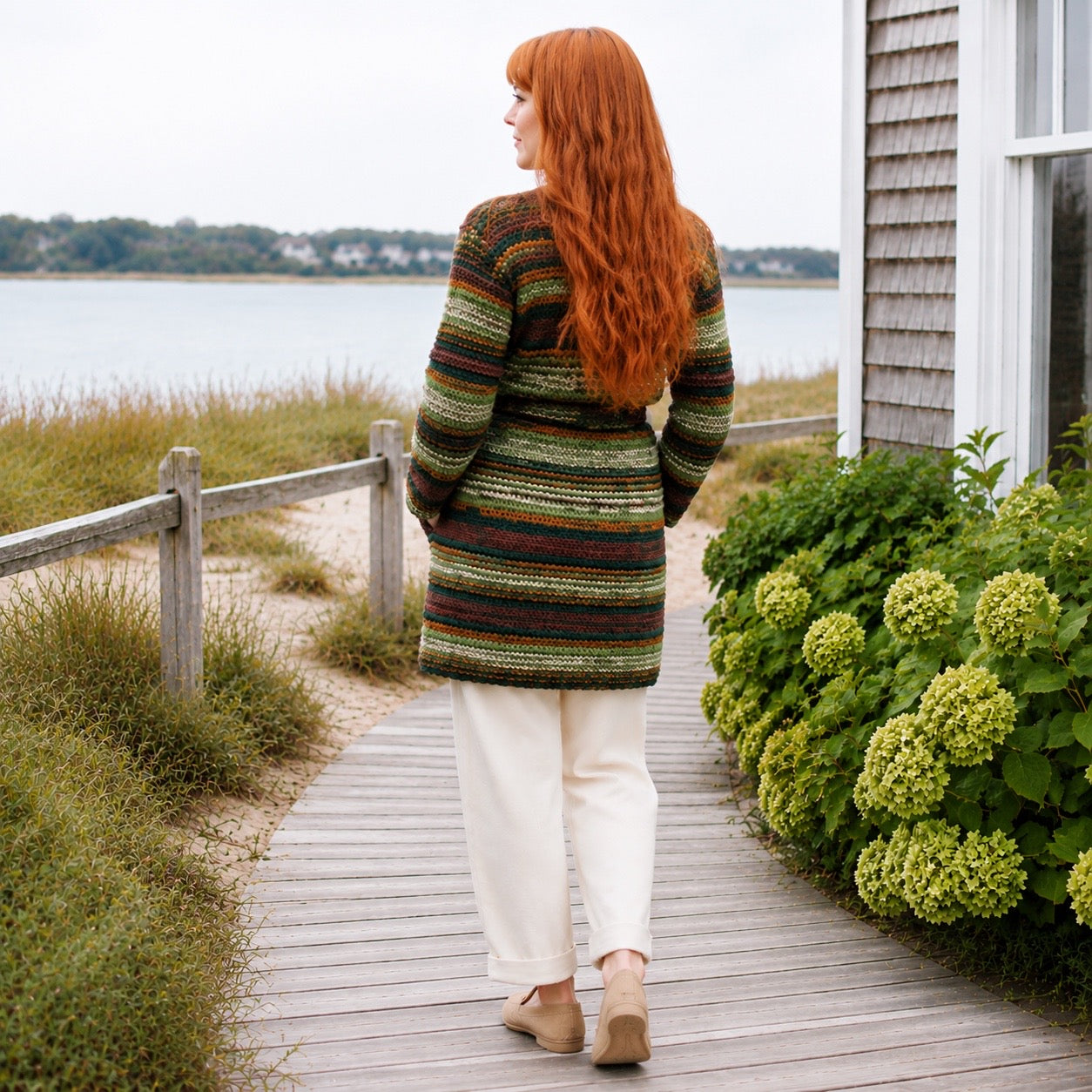 Textured Cardigan Knitting Pattern (
