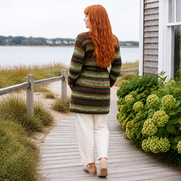 Textured Cardigan Knitting Pattern (