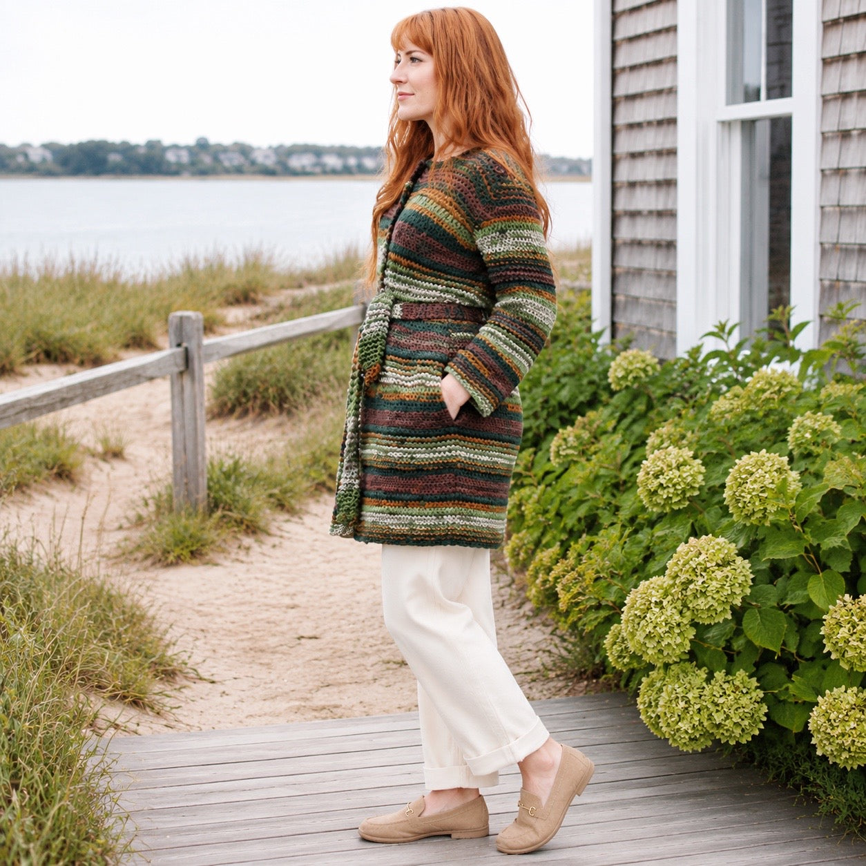 Textured Cardigan Knitting Pattern (