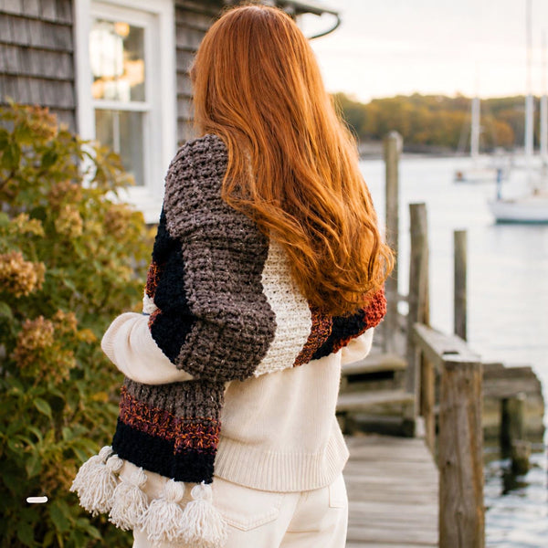 Easy Scrap Yarn Wrap Scarf Knitting Pattern