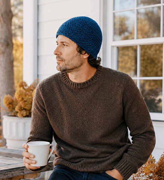 Easy Men’s Garter Stitch Hat Knitting Pattern