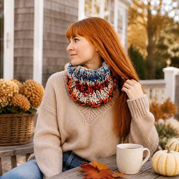 Stash Busting Cowl Knitting Pattern