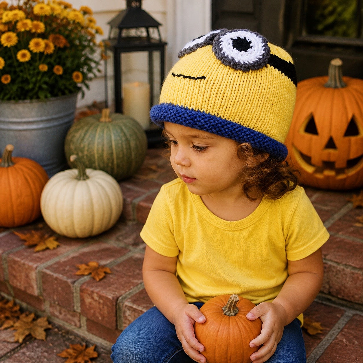 Minion Hat Knitting Pattern