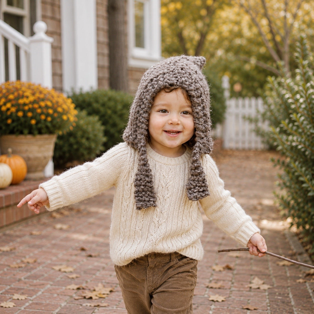 Easy Kids Super Bulky Hood Knitting Pattern