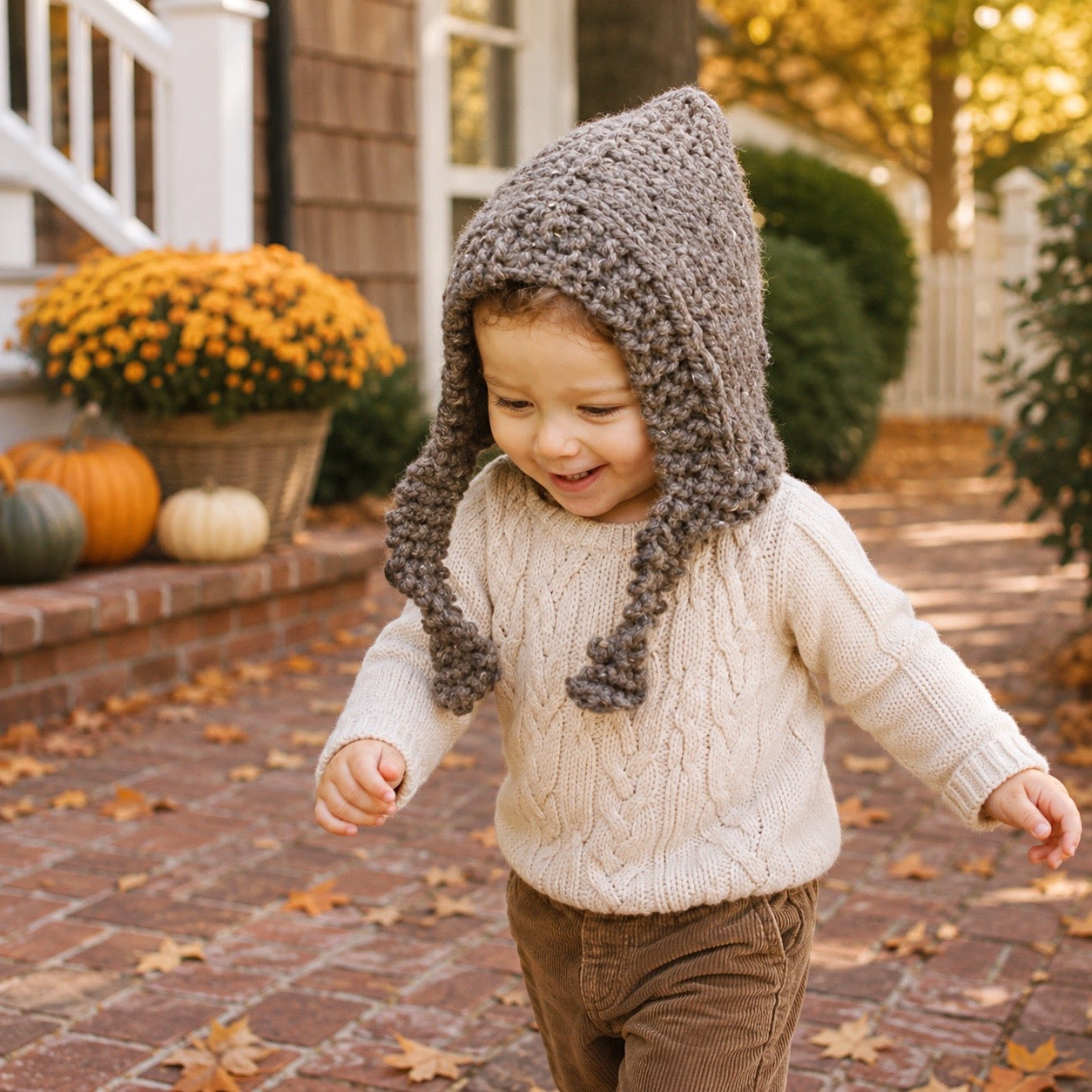 Easy Kids Super Bulky Hood Knitting Pattern