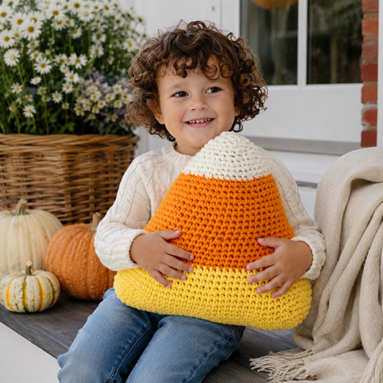 Large Plush Candy Corn Crochet Pattern